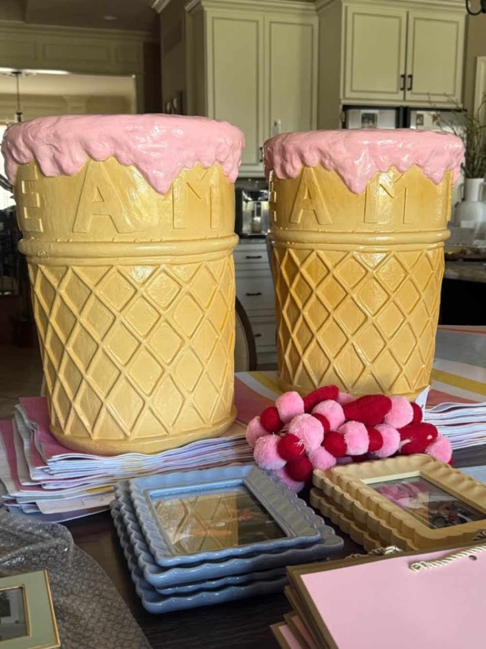 GIANT VIRAL ICE CREAM CONE STOOL